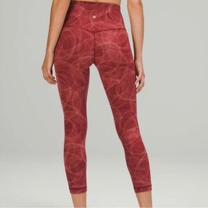 Lululemon Athletica Align High Rise Crop 23” - Orbit Fusion Mulled Wine Leggings